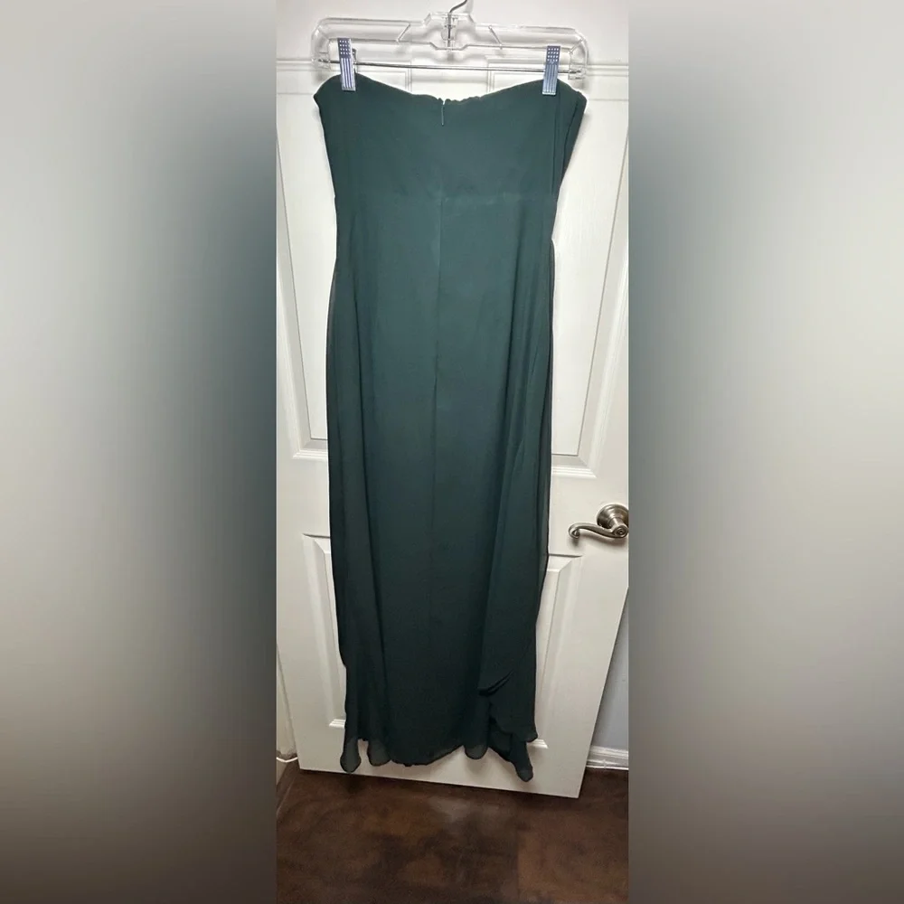 Lulu's Dark Teal Blue Green Maxi Dress - Picture 11 of 15